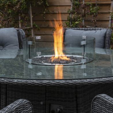 With a Katie Blake fire pit furniture set you and your guests will keep warm well into the evening!