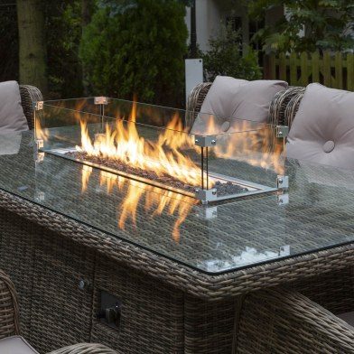 With a Katie Blake fire pit furniture set you and your guests will keep warm well into the evening!