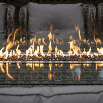 With a Katie Blake fire pit furniture set you and your guests will keep warm well into the evening!