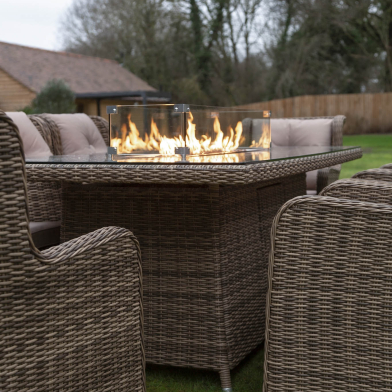 With a Katie Blake fire pit furniture set you and your guests will keep warm well into the evening!
