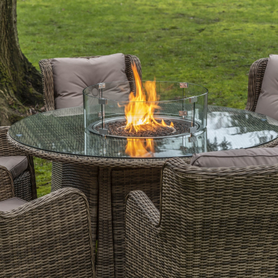 With a Katie Blake fire pit furniture set you and your guests will keep warm well into the evening!