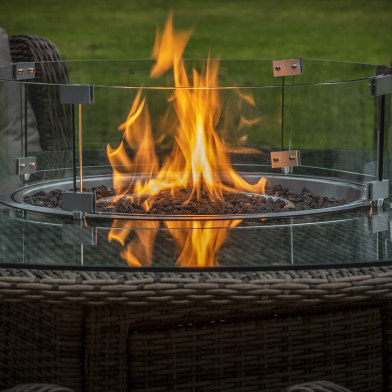 With a Katie Blake fire pit furniture set you and your guests will keep warm well into the evening!