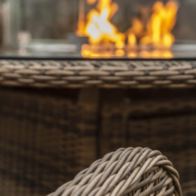 With a Katie Blake fire pit furniture set you and your guests will keep warm well into the evening!
