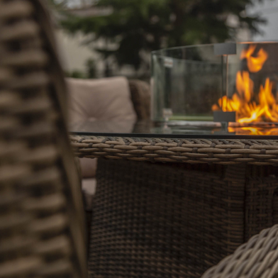 With a Katie Blake fire pit furniture set you and your guests will keep warm well into the evening!