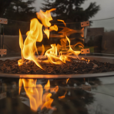 With a Katie Blake fire pit furniture set you and your guests will keep warm well into the evening!