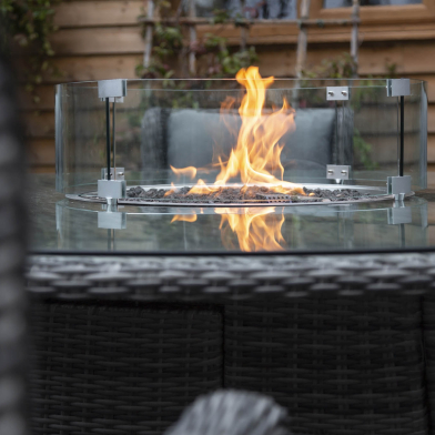 With a Katie Blake fire pit furniture set you and your guests will keep warm well into the evening!