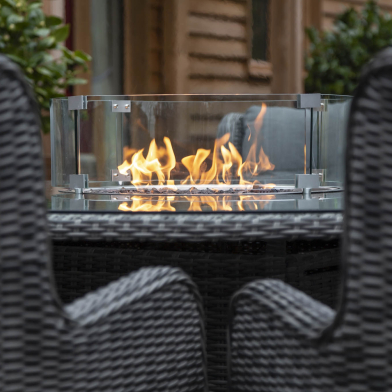With a Katie Blake fire pit furniture set you and your guests will keep warm well into the evening!