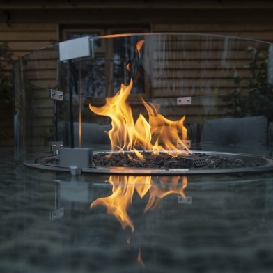 With a Katie Blake fire pit furniture set you and your guests will keep warm well into the evening!