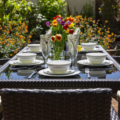 Katie Blake’s NEW ‘Everyday Basics’ outdoor living ready-to-assemble garden furniture range.