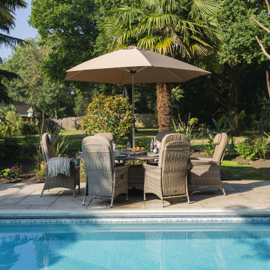 Flamingo Rattan Garden Dining Set