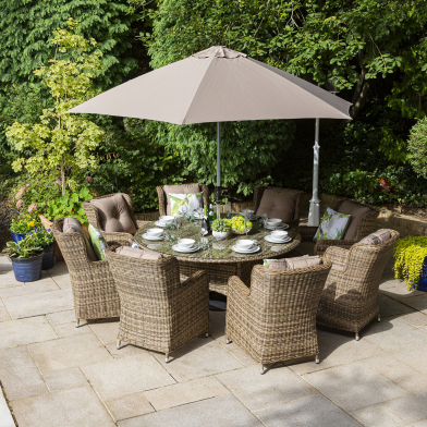 Seville Rattan Garden Dining Set