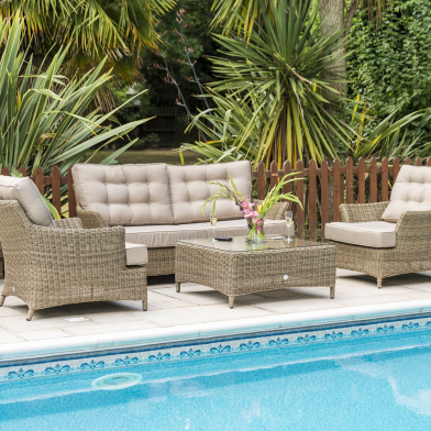 A beautiful collection of fine outdoor furniture offering the highest level of comfort and quality