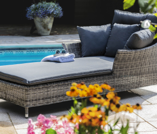 Katie Blake Garden Furniture Mayberry Sun Lounger With Cushion