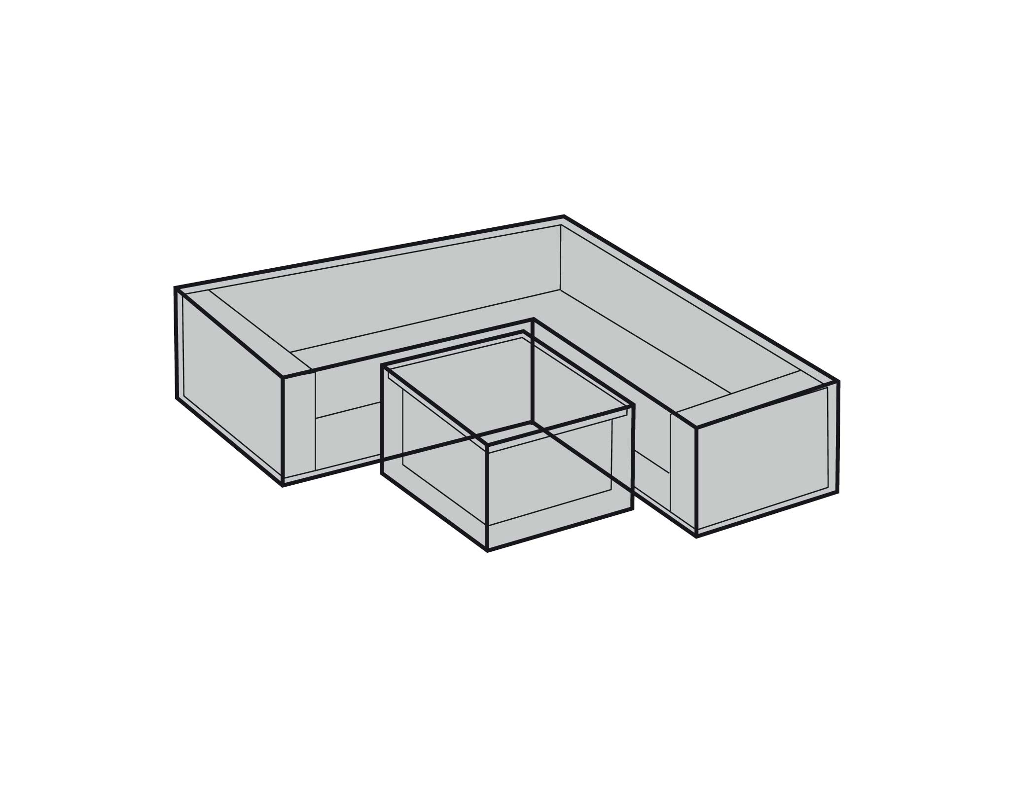Katie Blake Garden Furniture Cover W130/175/130 L82 H92
