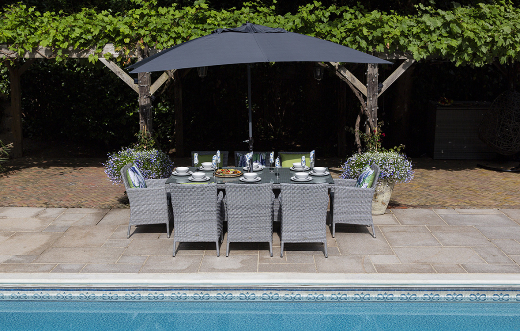 Katie Blake Garden Furniture Sandringham 8 Chair Dining Set