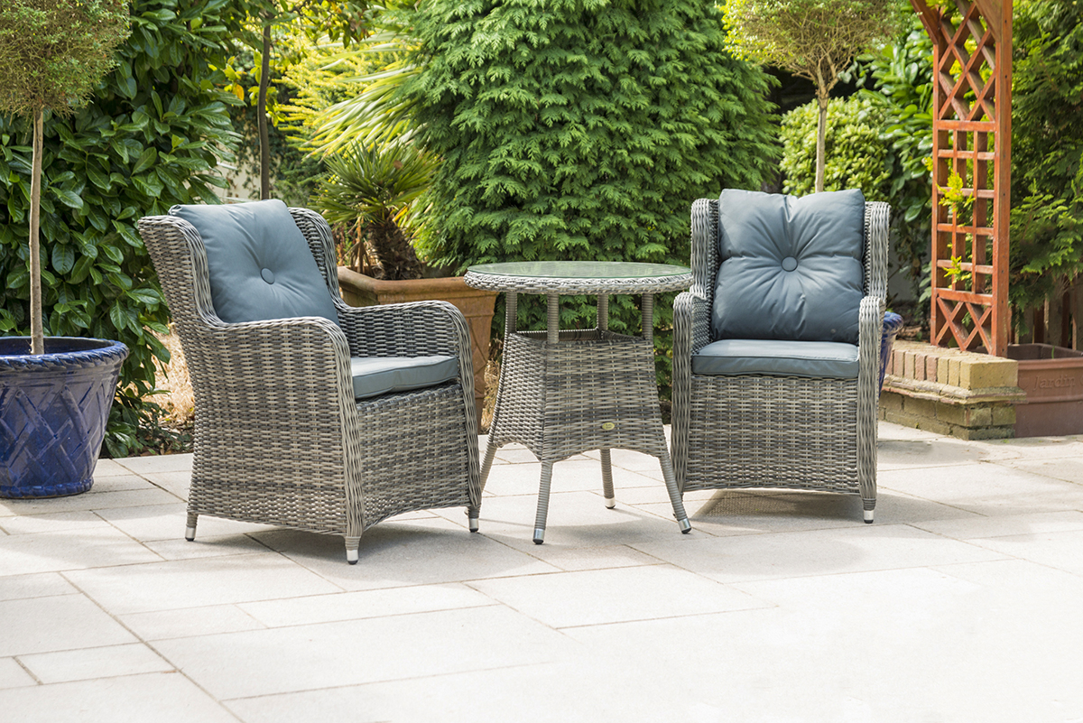 Katie Blake Furniture Grey Table & Chair Garden Bistro Set