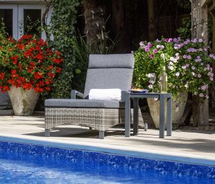 Marlowe Luxe Single Sunlounger with Side Table