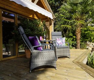 Marlowe Luxe 2 Seat Reclining Bistro Set