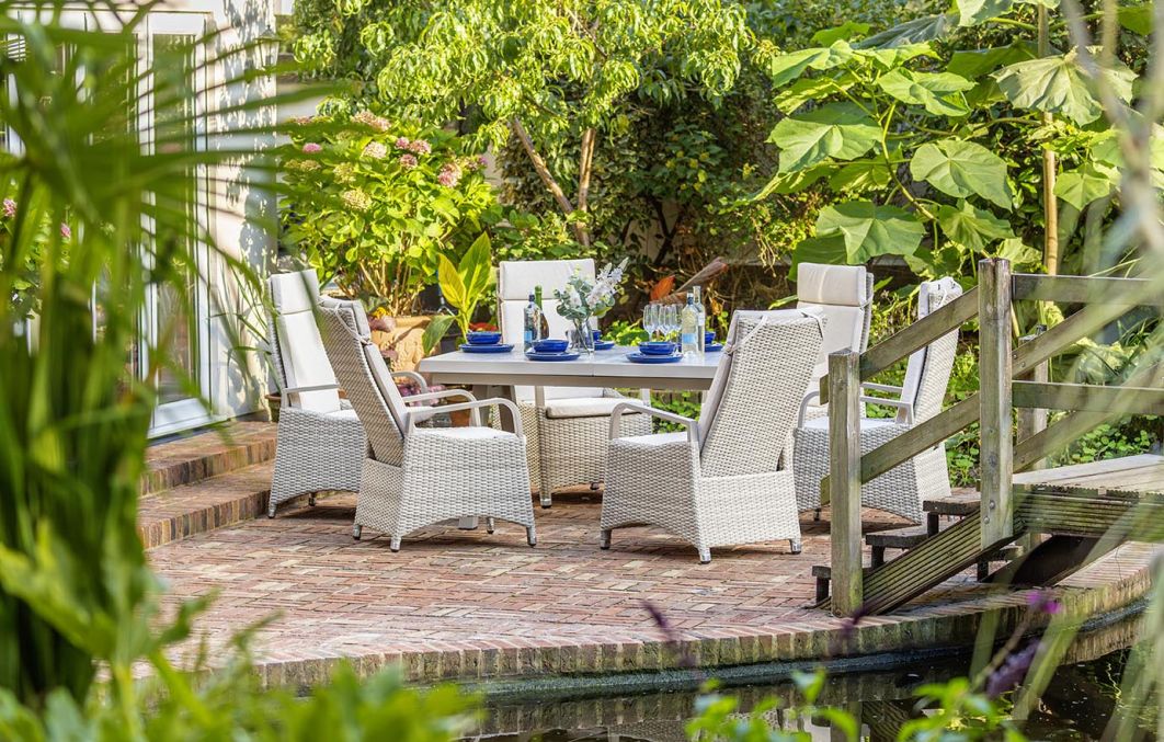 Marlowe Luxe 6 Seat Reclining Dining Set with Rectangular Extending Table