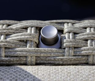 Marlowe Luxe 6 Seat Reclining Dining Set with Rectangular Extending Table