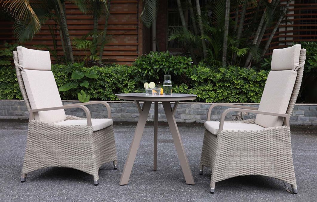 Marlowe Luxe 2 Seat Reclining Bistro Set