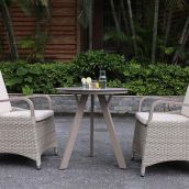 Marlowe Luxe 4 Seat Reclining Dining Set with Round Table
