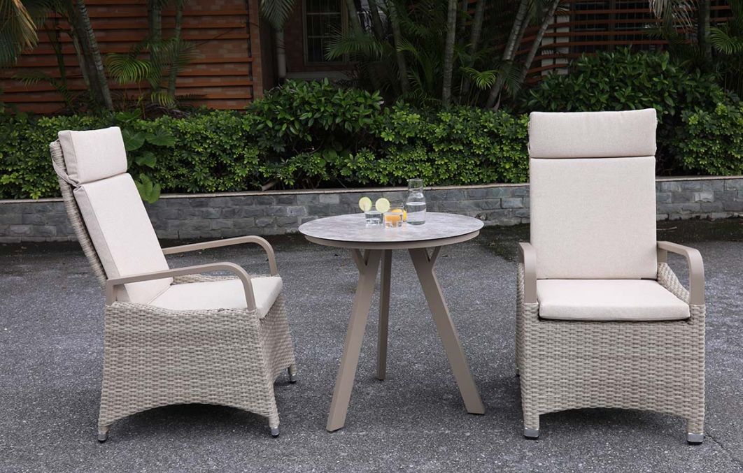 Marlowe Luxe 2 Seat Reclining Bistro Set
