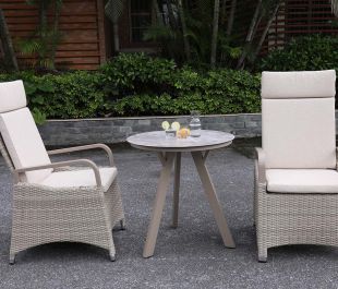 Marlowe Luxe 2 Seat Reclining Bistro Set