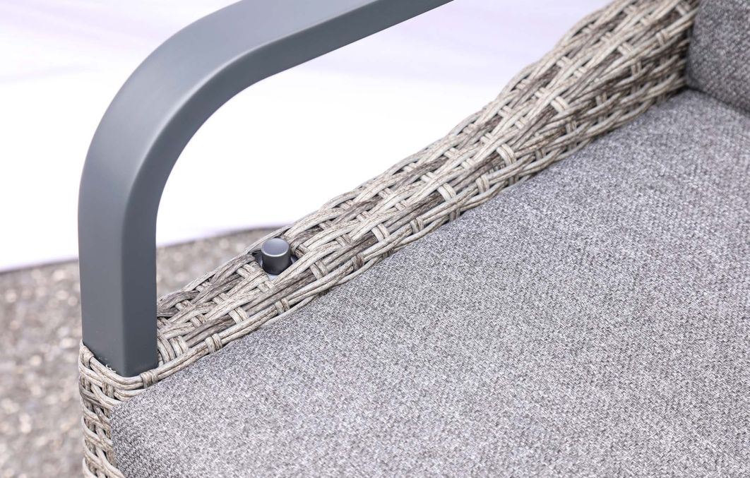 Marlowe Luxe 6 Seat Reclining Dining Set with Rectangular Extending Table