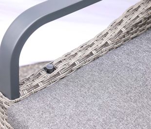 Marlowe Luxe 6 Seat Reclining Dining Set with Rectangular Extending Table