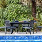 Marlowe Artisan 6 Seat Dining Set with Round Table