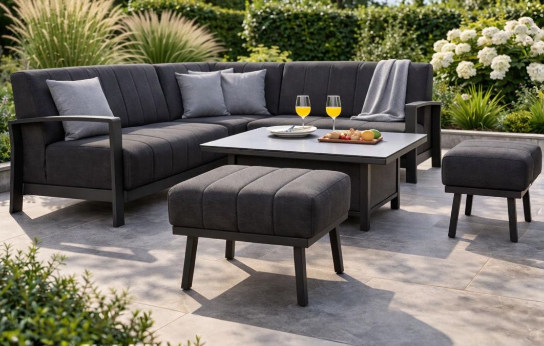 Marlowe Prestige Compact Corner Set with Adjustable Table