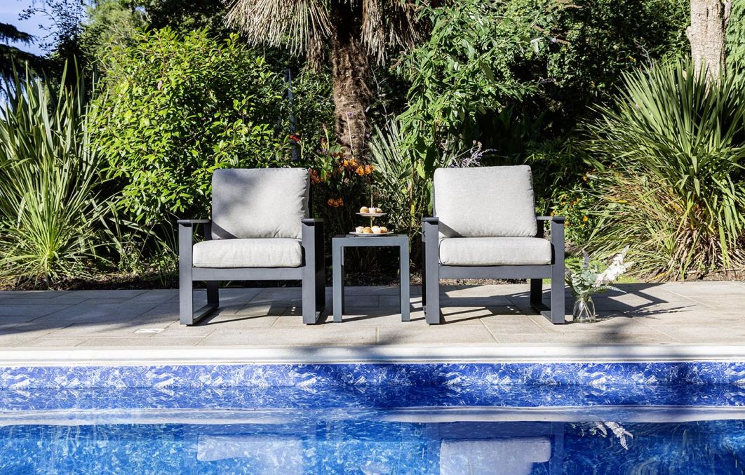 Windsor 2 Seat Aluminium Lounge Set