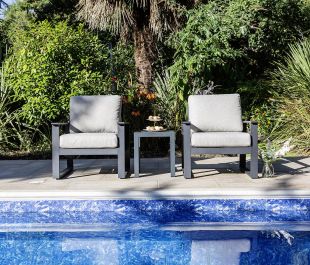 Windsor 2 Seat Aluminium Lounge Set