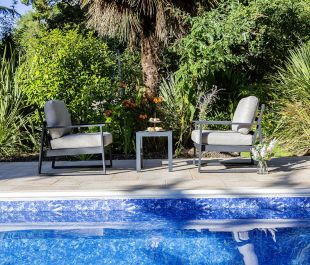 Windsor 2 Seat Aluminium Lounge Set