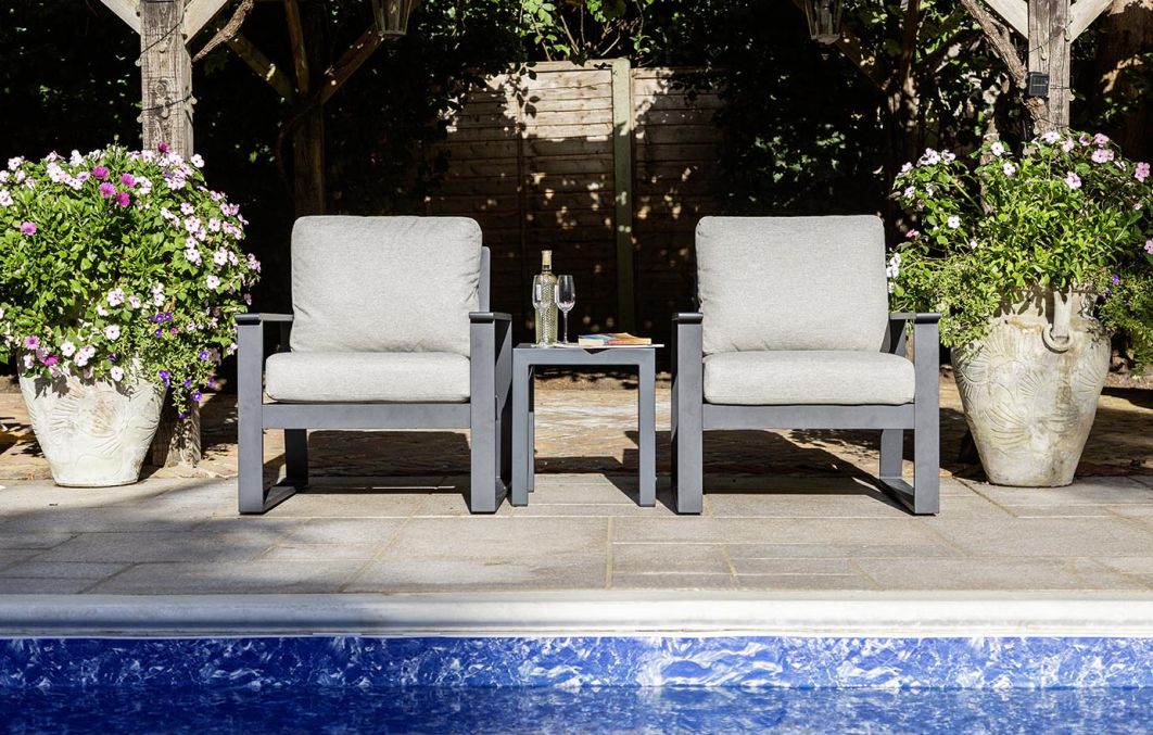 Windsor 2 Seat Aluminium Lounge Set