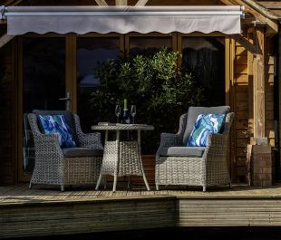 Windsor Heritage 2 Seat Rattan Bistro Set with 70cm Table