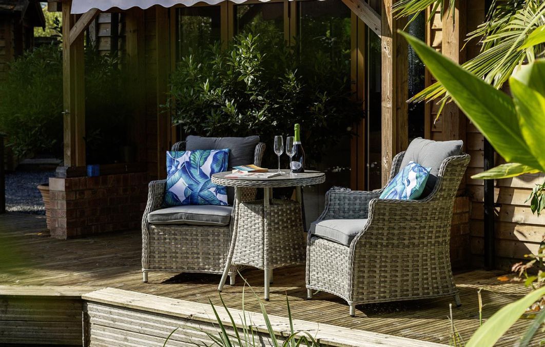 Windsor Heritage 2 Seat Rattan Bistro Set with 70cm Table