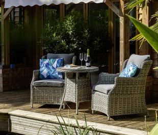 Windsor Heritage 2 Seat Rattan Bistro Set with 70cm Table