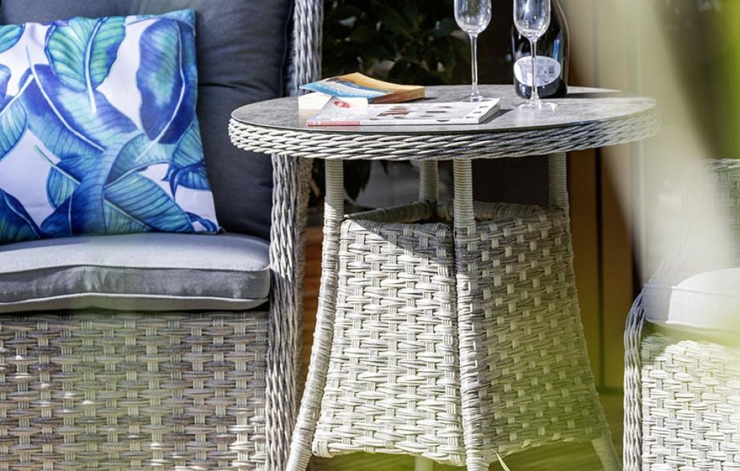 Windsor Heritage 2 Seat Rattan Bistro Set with 70cm Table