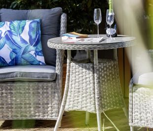 Windsor Heritage 2 Seat Rattan Bistro Set with 70cm Table