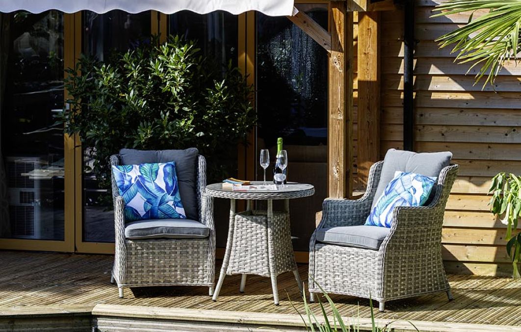 Windsor Heritage 2 Seat Rattan Bistro Set with 70cm Table