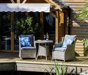 Windsor Heritage 2 Seat Rattan Bistro Set with 70cm Table