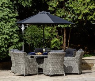Windsor Heritage 6 Seat Dining Set with Round Table
