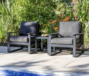 Windsor 2 Seat Aluminium Lounge Set