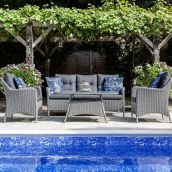 Verona Large Corner Set with Hi/Low Table