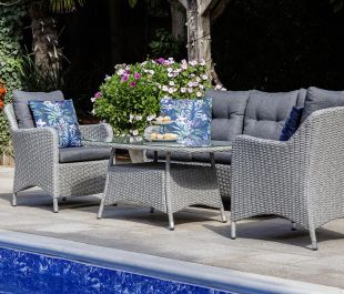 Verona 3 Seat Sofa with 2 Armchairs & Coffee Table