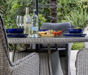 Verona 4 Seat Dining Set with 120cm Round Dining Table