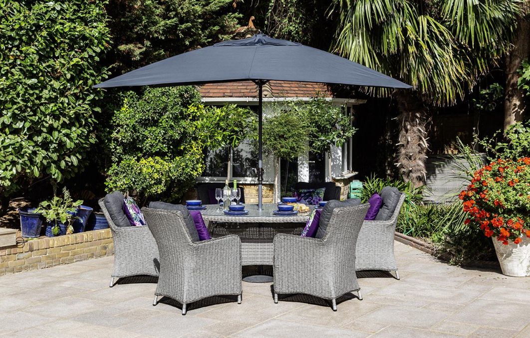 Verona 6 Seat Dining Set with 140cm Round Dining Table