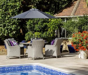 Verona 6 Seat Dining Set with 140cm Round Dining Table